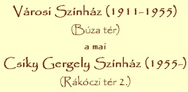 Csiky Gergely Sznhz